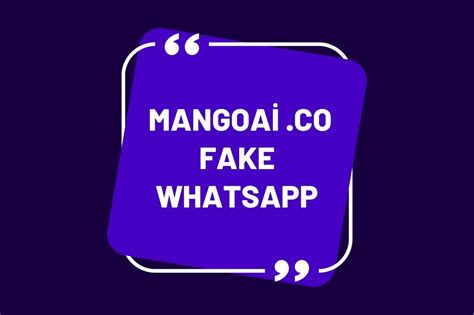 mangoai co fake whatsapp